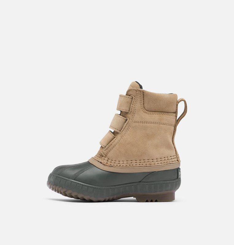 Sorel Barn Gummistövlar Khaki - Childrens Cheyanne™ Ii Strap Duck - NKU-520917
